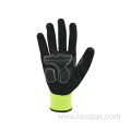 Hespax Nitrile Coated Oilfield Safety Anti Impact Gloves